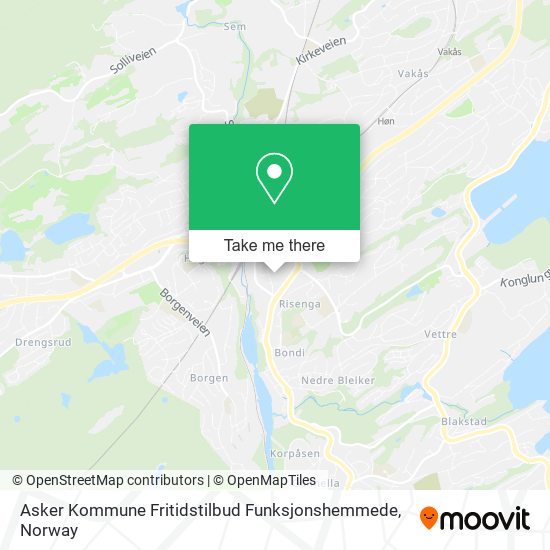 Asker Kommune Fritidstilbud Funksjonshemmede map