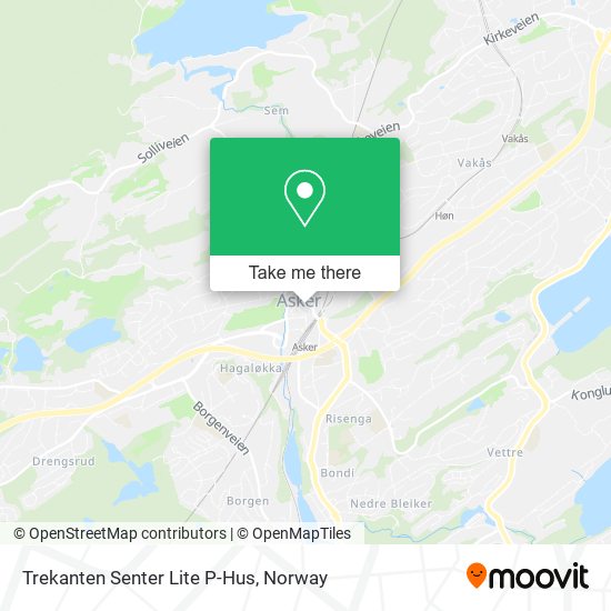 Trekanten Senter Lite P-Hus map