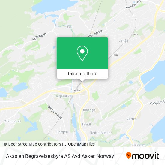 Akasien Begravelsesbyrå AS Avd Asker map