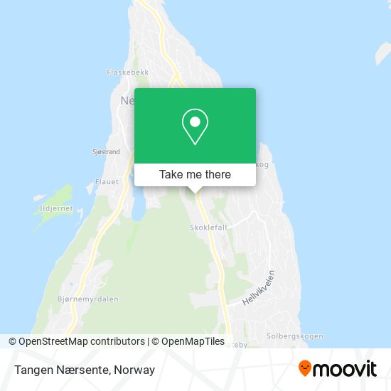 Tangen Nærsente map