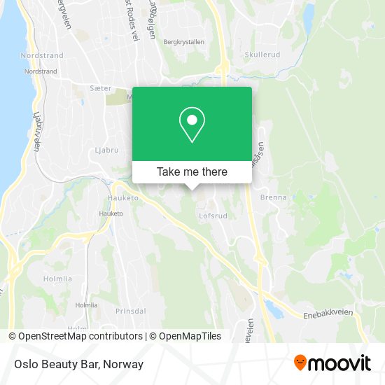 Oslo Beauty Bar map
