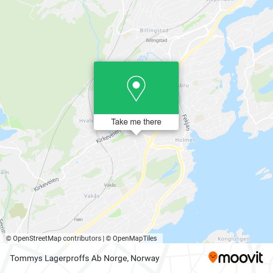 Tommys Lagerproffs Ab Norge map