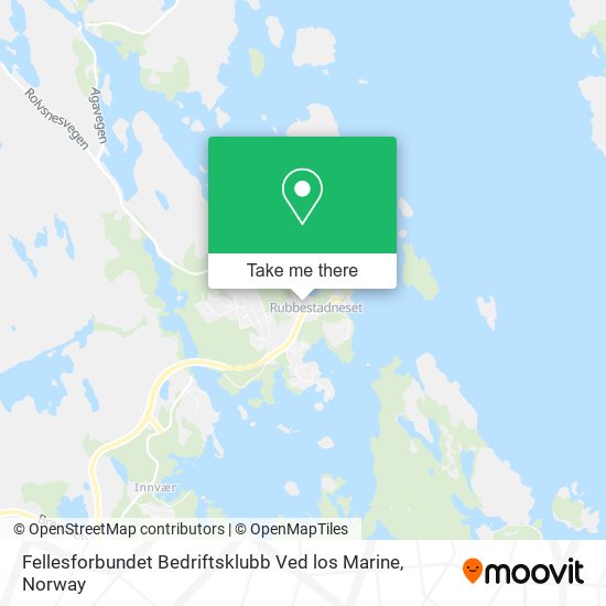 Fellesforbundet Bedriftsklubb Ved los Marine map