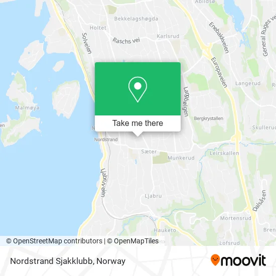 Nordstrand Sjakklubb map