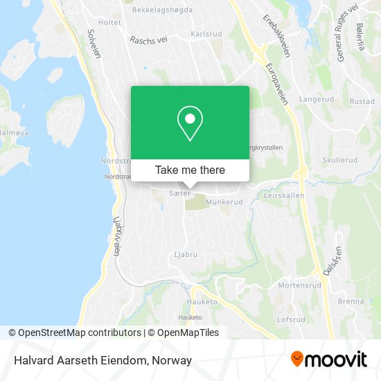 Halvard Aarseth Eiendom map