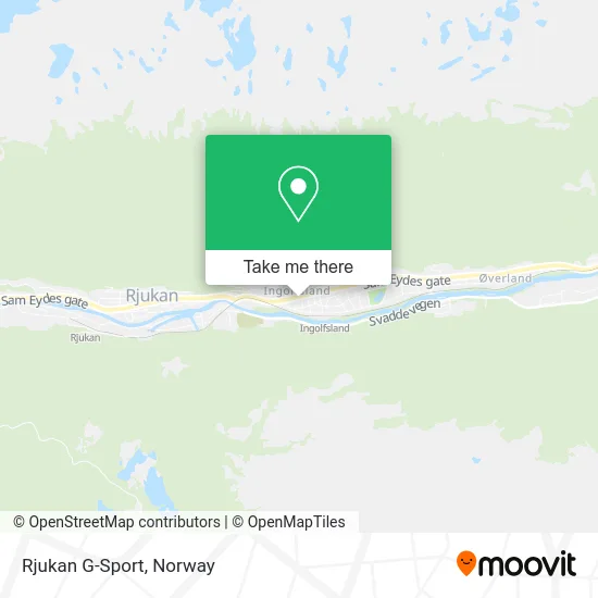 Rjukan G-Sport map
