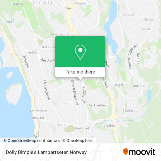 Dolly Dimple's Lambertseter map