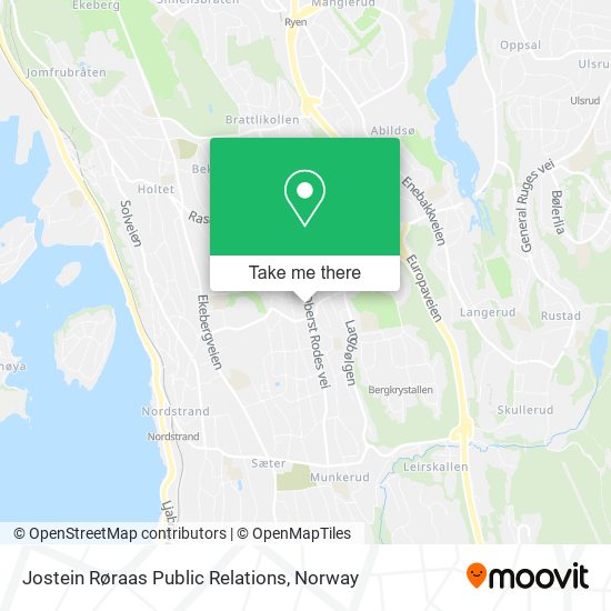 Jostein Røraas Public Relations map