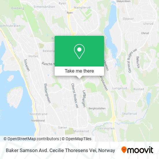 Baker Samson Avd. Cecilie Thoresens Vei map