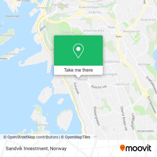 Sandvik Investment map