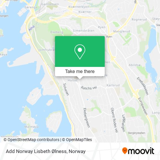 Add Norway Lisbeth Ølness map