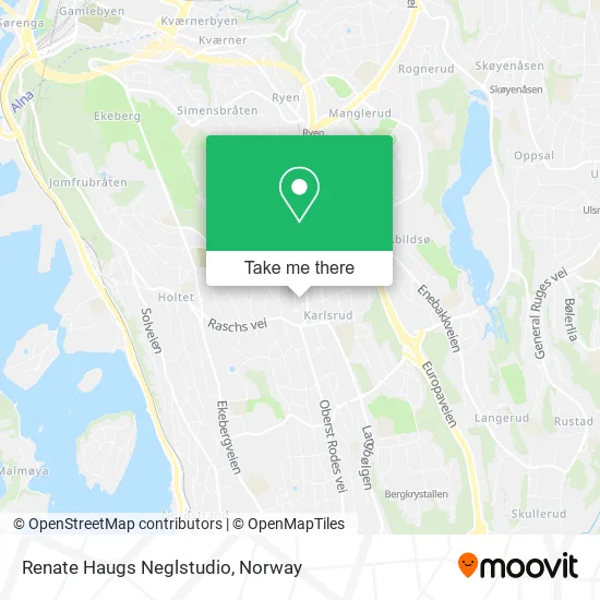 Renate Haugs Neglstudio map