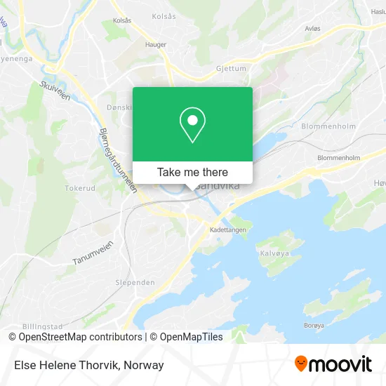 Else Helene Thorvik map