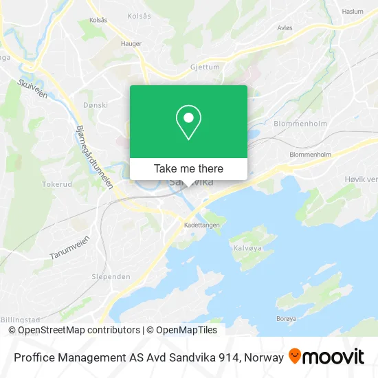 Proffice Management AS Avd Sandvika 914 map
