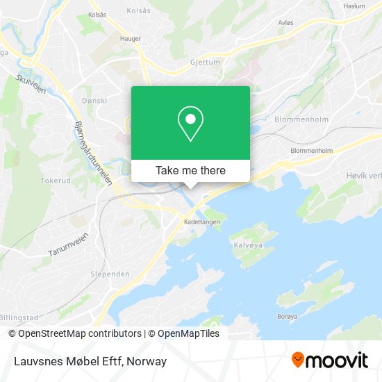 Lauvsnes Møbel Eftf map