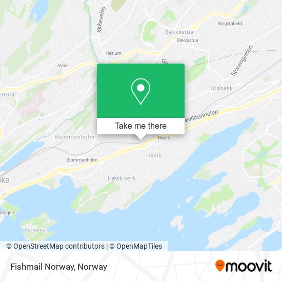 Fishmail Norway map