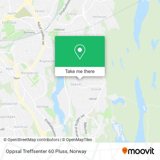 Oppsal Treffsenter 60 Pluss map