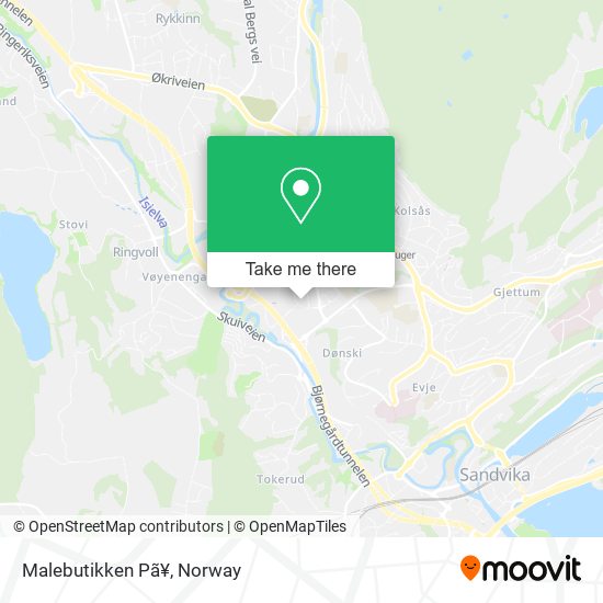 Malebutikken Pã¥ map