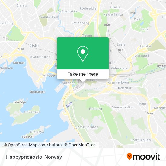 Happypriceoslo map