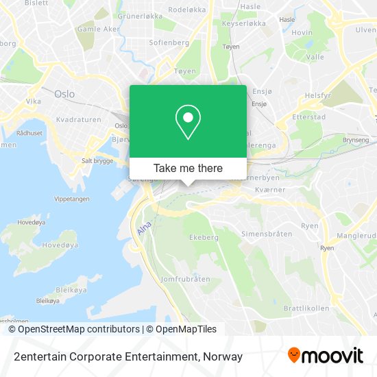 2entertain Corporate Entertainment map