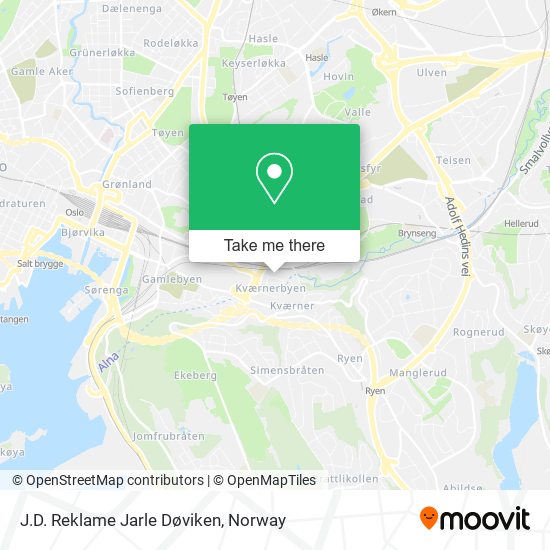 J.D. Reklame Jarle Døviken map
