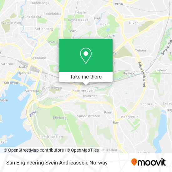San Engineering Svein Andreassen map