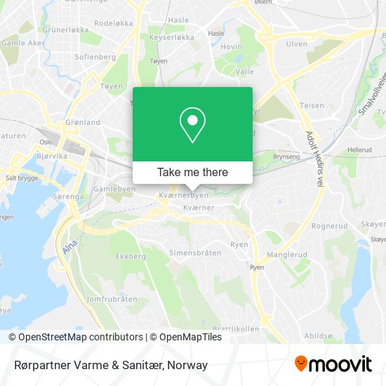 Rørpartner Varme & Sanitær map