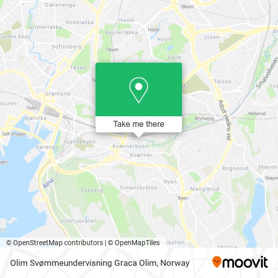 Olim Svømmeundervisning Graca Olim map