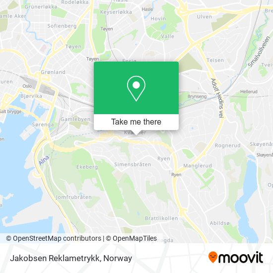 Jakobsen Reklametrykk map