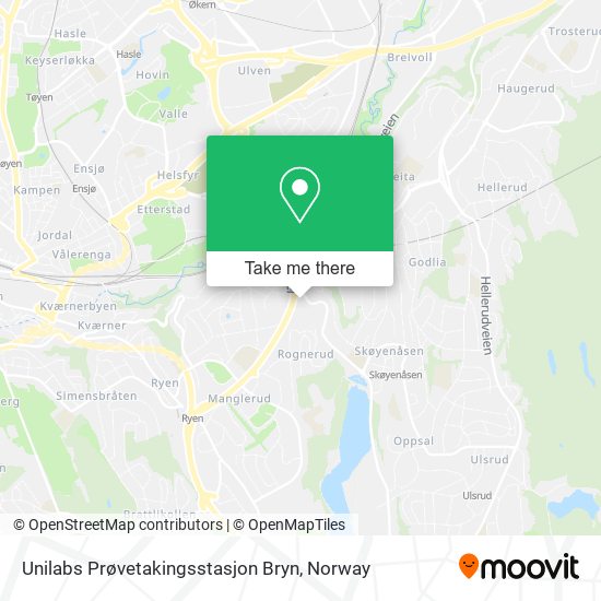 Unilabs Prøvetakingsstasjon Bryn map