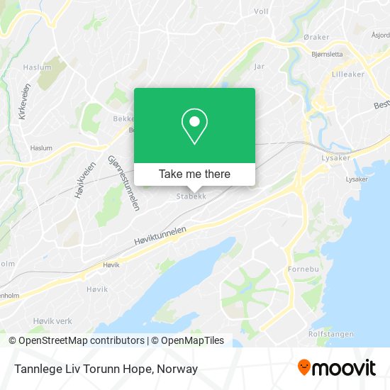 Tannlege Liv Torunn Hope map