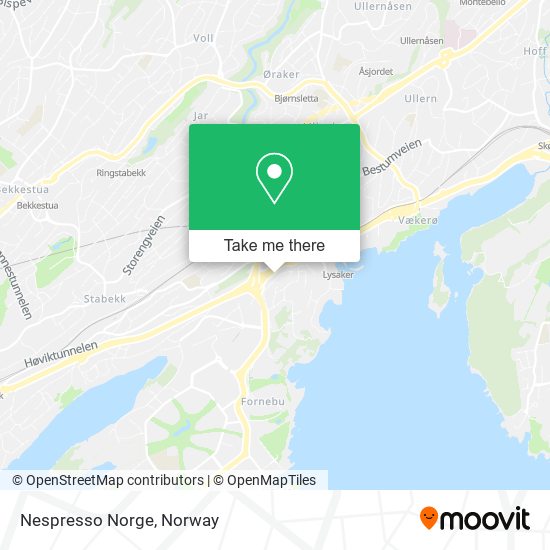 Nespresso Norge map