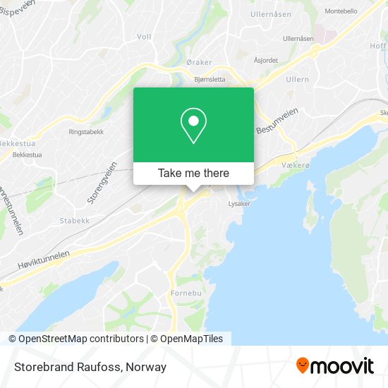 Storebrand Raufoss map