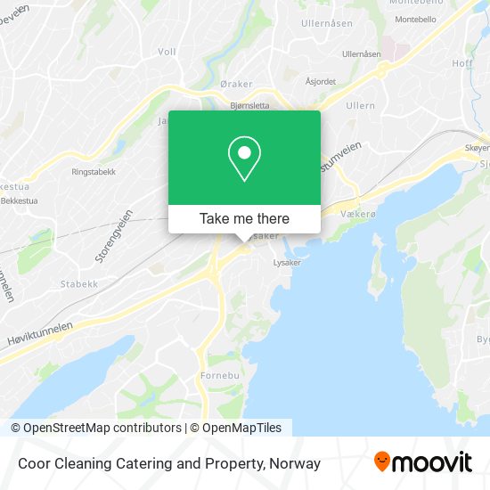 Coor Cleaning Catering and Property map
