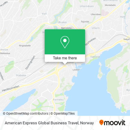 American Express Global Business Travel map
