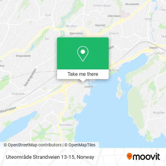 Uteområde Strandveien 13-15 map