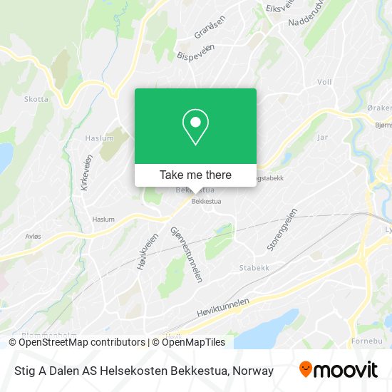 Stig A Dalen AS Helsekosten Bekkestua map