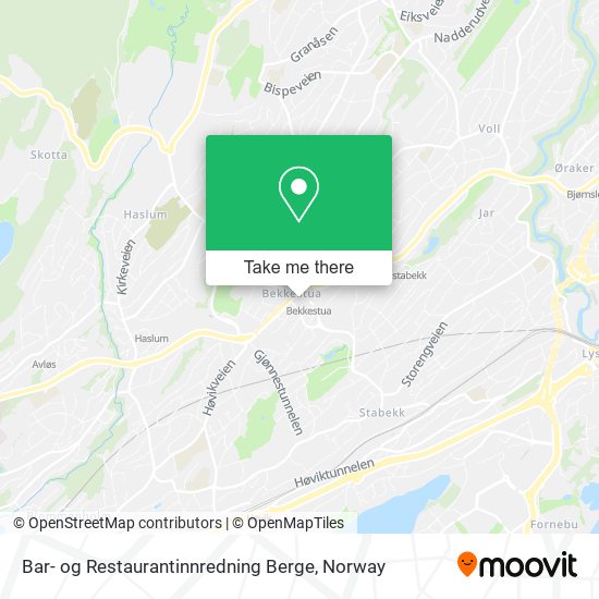 Bar- og Restaurantinnredning Berge map