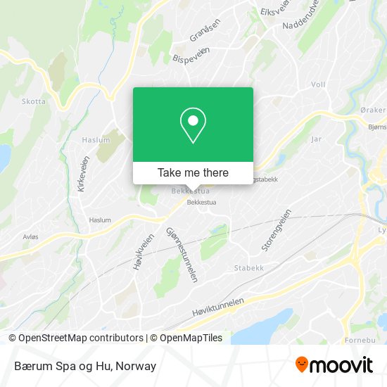 Bærum Spa og Hu map