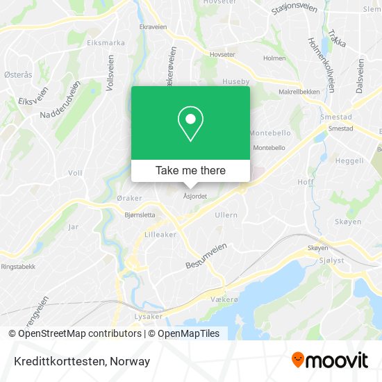 Kredittkorttesten map