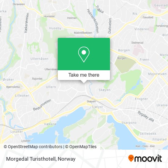 Morgedal Turisthotell map