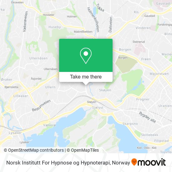 Norsk Institutt For Hypnose og Hypnoterapi map