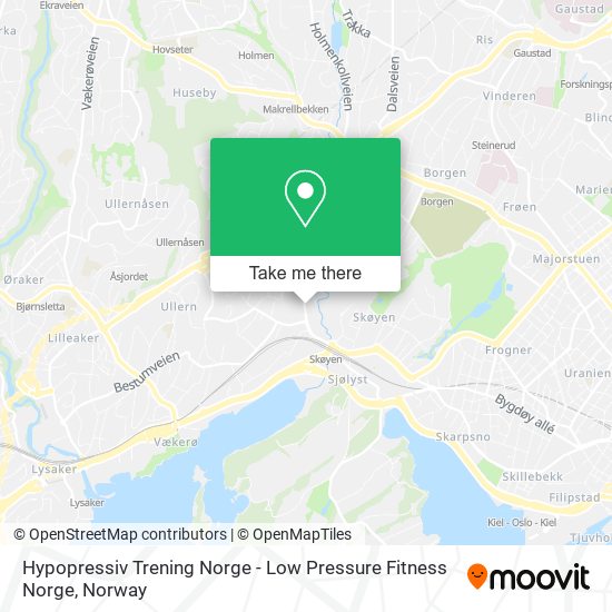 Hypopressiv Trening Norge - Low Pressure Fitness Norge map