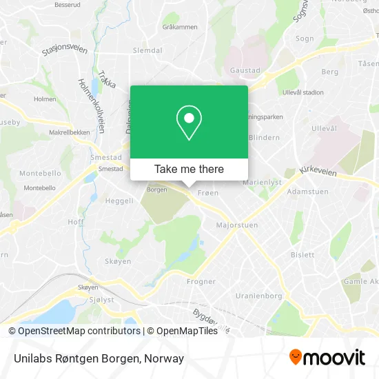 Unilabs Røntgen Borgen map