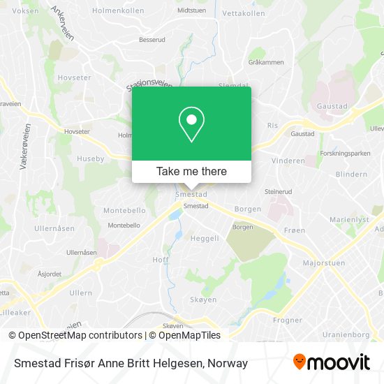 Smestad Frisør Anne Britt Helgesen map