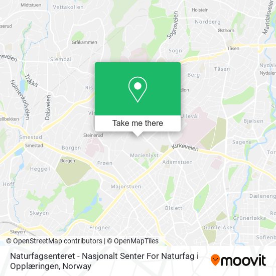 Naturfagsenteret - Nasjonalt Senter For Naturfag i Opplæringen map