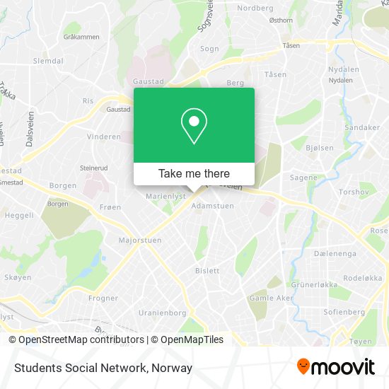 Students Social Network map