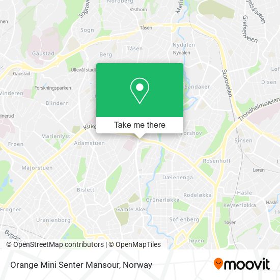 Orange Mini Senter Mansour map