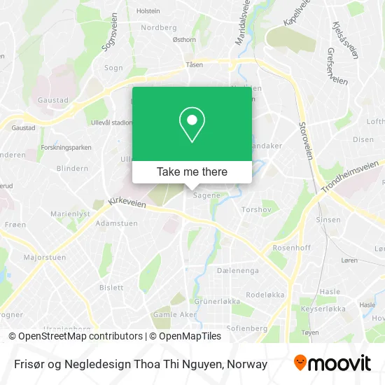 Frisør og Negledesign Thoa Thi Nguyen map