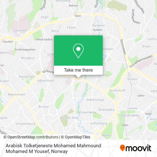 Arabisk Tolketjeneste Mohamed Mahmound Mohamed M Yousef map